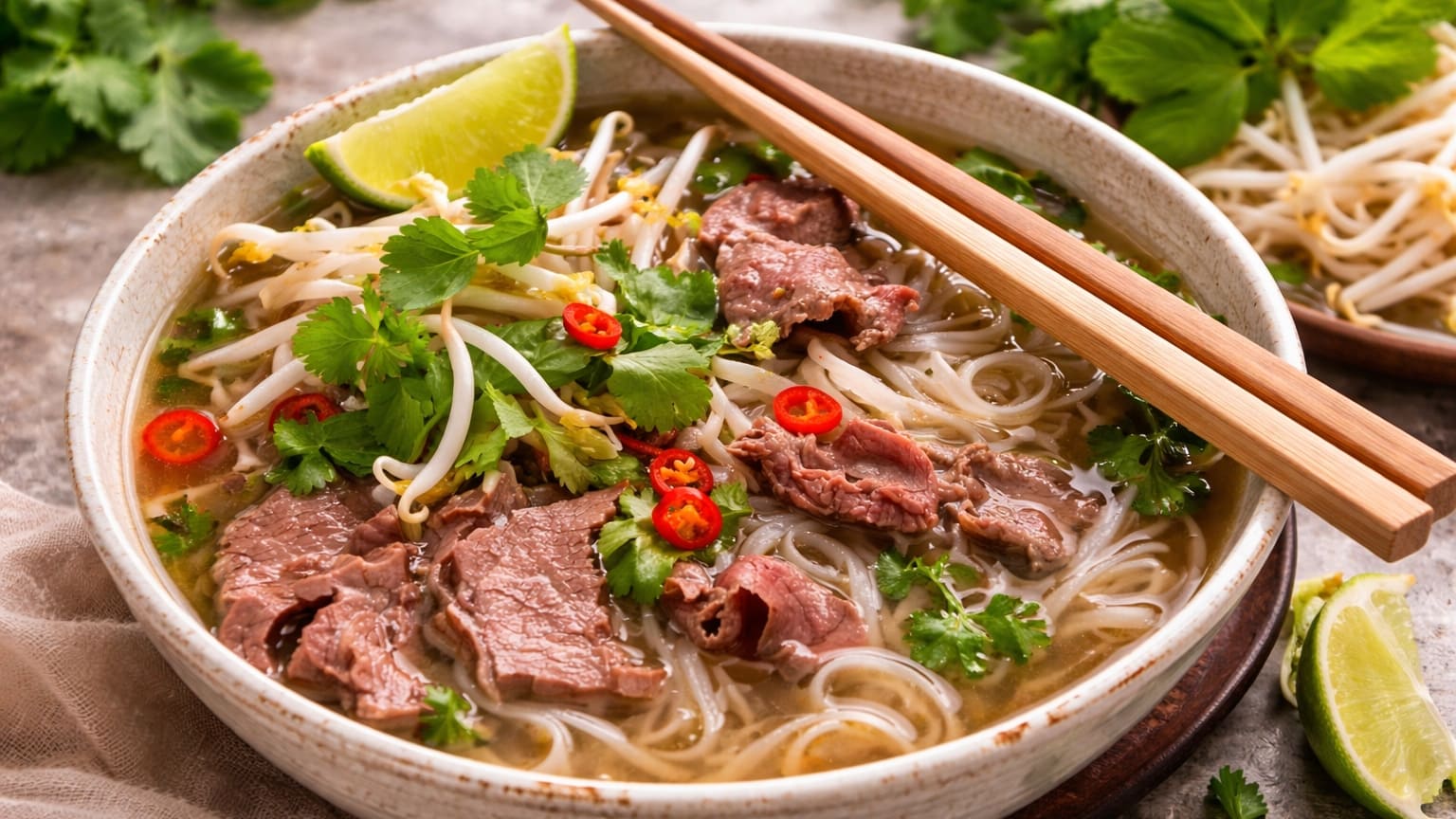 Pho Bo (Beef Pho) Recipe - Nutrition Facts & Calorie Breakdown