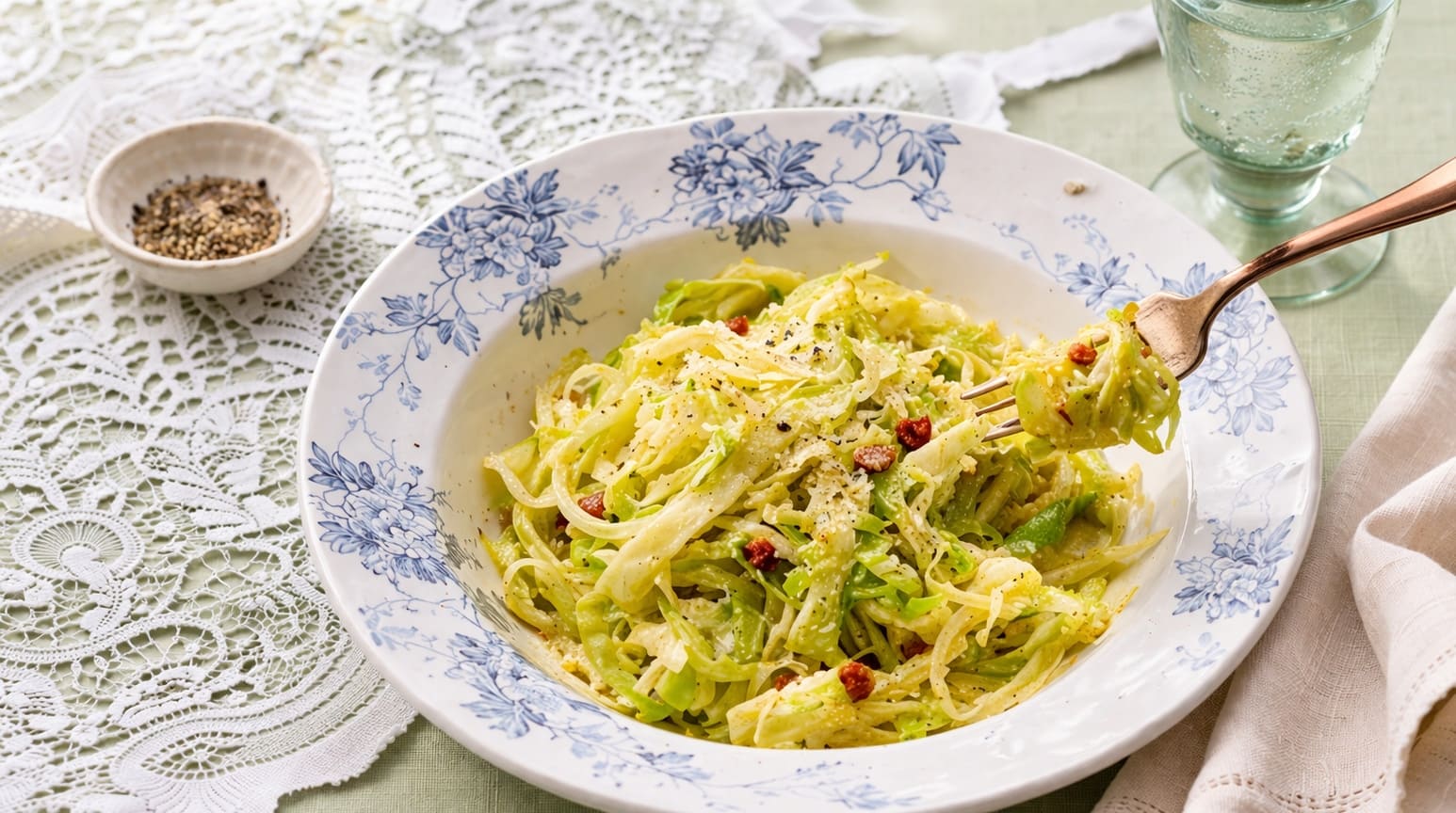Cabbage Carbonara - Calorie & Ingredient Breakdown